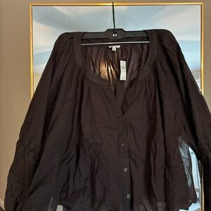 Women's Dark BrownButton-Up Top